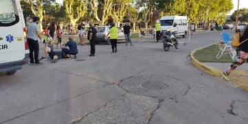 Un motociclista herido en Timbúes tras chocar con un auto