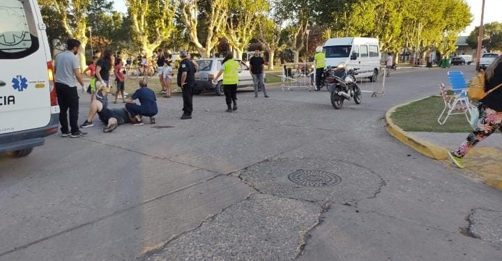 Un motociclista herido en Timbúes tras chocar con un auto