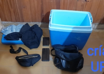Encontraron en Maciel teléfonos robados en una fiesta en Desvío Arijón