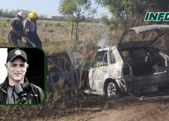 Andino: hallaron incendiado el auto del camarógrafo asesinado en San Lorenzo