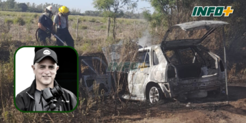 Andino: hallaron incendiado el auto del camarógrafo asesinado en San Lorenzo