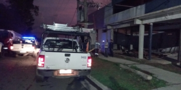 La tormenta generó grandes daños en Timbúes: volaron techos y cayeron decenas de postes