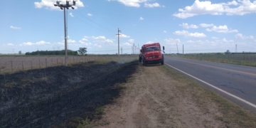 Un desperfecto en el tendido eléctrico causó un incendio entre Andino y Serodino