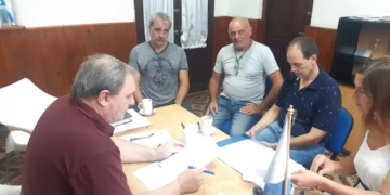 Oliveros recibió fondos para construir 200 metros de cordón cuneta