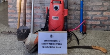 San Genaro: robaron múltiples elementos en una vivienda y fueron encontrados abandonados