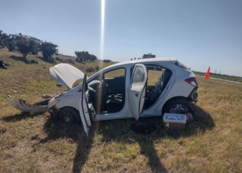 Una familia de Uruguay sufrió lesiones al accidentarse en autopista
