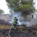 Bomberos de Barrancas controlaron un incendio de magnitud en el Comi Pini de Arocena