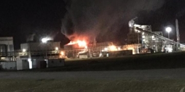 Explotó una caldera y se produjo un incendio en Cofco Timbúes