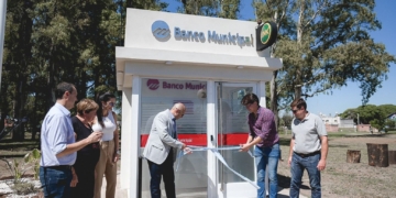 Inauguraron un nuevo cajero automático en Correa y ya es el cuarto en el pueblo