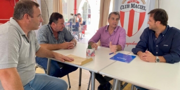 Capitani visitó Maciel, Barrancas y Gaboto para firmar convenios y dialogar sobre proyectos