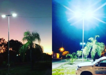 Más obras: encendieron las luces led en un nuevo bulevar de Maciel