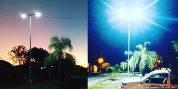 Más obras: encendieron las luces led en un nuevo bulevar de Maciel