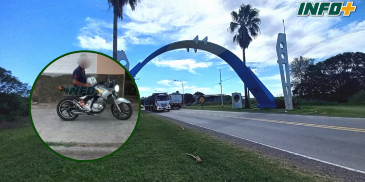 Viajaba en moto entre Totoras y Serodino, lo encerró un camión y cayó: fue hospitalizado