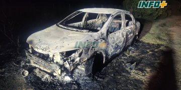 Le robaron el auto en Maciel y se lo incendiaron a metros de autopista en Oliveros