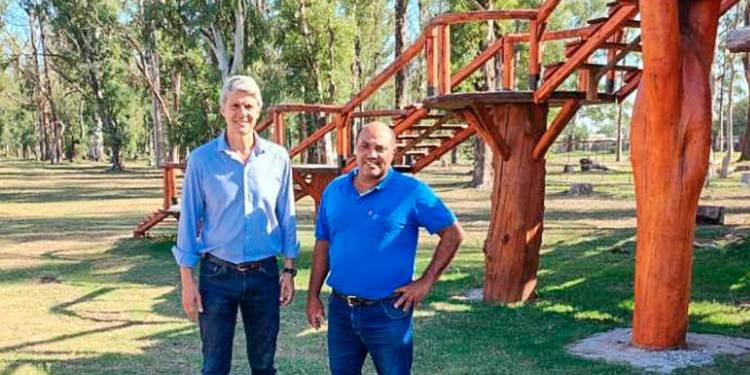 Andino turístico: Abraham junto al secretario de Turismo recorrieron una obra pronta a inaugurar