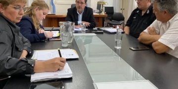 Marconcini mantuvo una reunión con autoridades por la seguridad en San Genaro 