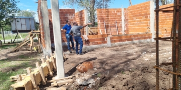 Avanzan las obras de la nueva escuela de Andino: «Es una belleza»