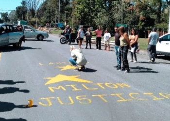 Justicia por Milton y Lautaro: volvieron a pintar sus estrellas en Villa La Ribera