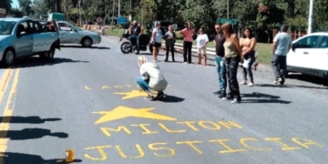 Justicia por Milton y Lautaro: volvieron a pintar sus estrellas en Villa La Ribera