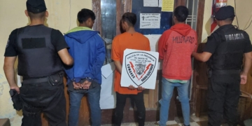 Tres delincuentes detenidos por robar una moto en Timbúes
