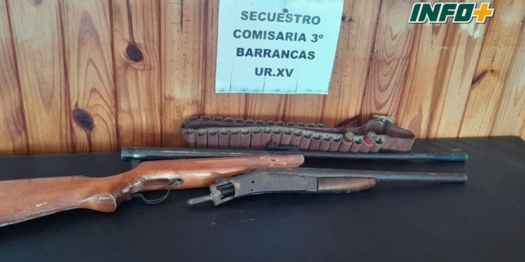 Barrancas: tiene 14 años y le secuestraron un rifle con el que amenazaba a un joven por redes