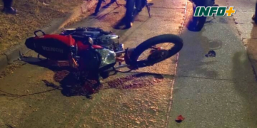 Un joven falleció al chocar en su moto contra un auto en San Lorenzo 