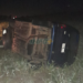Un joven de Maciel impactó su vehículo contra un poste de SOS en Ruta 11 y volcó