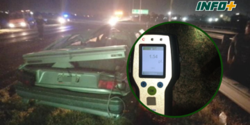 Una mujer alcoholizada chocó contra un auto en autopista e hirió a tres personas