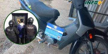 Detuvieron a un joven de Timbúes a bordo de una moto robada en el pueblo