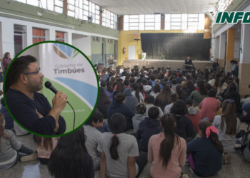 Mas de mil jóvenes de Timbues participaron de la charla sobre prevención de adicciones 