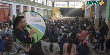 Mas de mil jóvenes de Timbues participaron de la charla sobre prevención de adicciones 