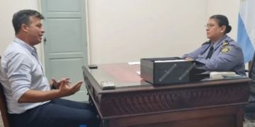 Leo Diana se reunió con la jefa de la Unidad XV de policía y y pidió mayor seguridad