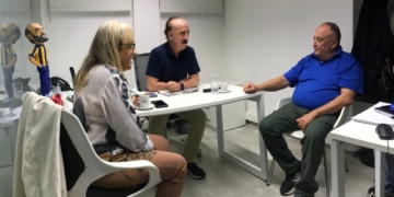 El concejal Pascual visitó Rosario y dialogó sobre sus proyectos para Totoras