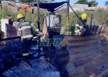 Pérdidas totales tras el incendio de una humilde vivienda en Totoras