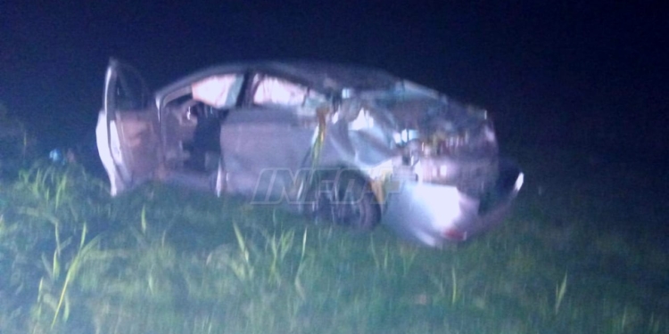 San Genaro: tres jóvenes totorenses despistaron en Ruta 34