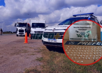 Dos detenidos en Totoras por traficar cocaína en Ruta 34