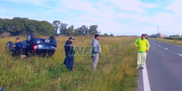 Una mujer de Barrancas herida tras volcar en Ruta 11