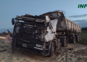 Un camión volcó sobre Ruta 34 en Centeno y su conductor resultó herido