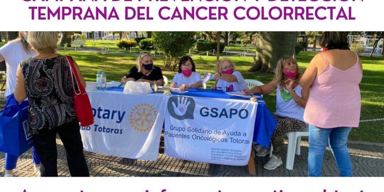 Nueva campaña de prevención y detección de cáncer de colon en Totoras
