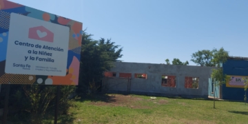 Centeno: avanzan las obras del nuevo edificio del Centro de Atención a la Niñez y Familia