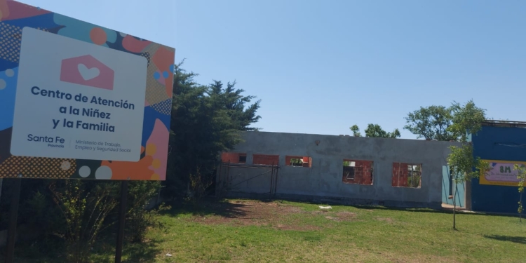 Centeno: avanzan las obras del nuevo edificio del Centro de Atención a la Niñez y Familia