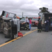 Un conductor de Totoras herido tras volcar entre San Genaro y Las Rosas
