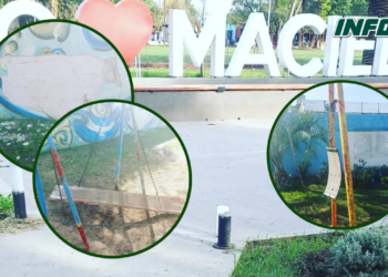 Vandalizaron sectores públicos en Maciel: «Son espacios de todos»
