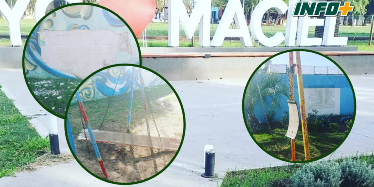Vandalizaron sectores públicos en Maciel: «Son espacios de todos»