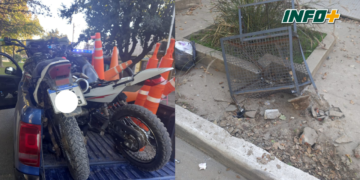 Fuerte impacto entre dos motos en el centro de Maciel: dos vecinos heridos