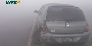 Niebla, humo y triple choque entre Maciel y Gaboto: dos heridos