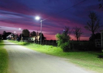 Obra histórica: Larguía ya cuenta con iluminación led en sus calles
