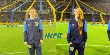 Lara López y Candela Larrondo, ovacionadas en el Gigante de Arroyito