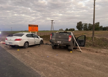 Dos mujeres fallecidas en un choque frontal sobre Ruta 80 en Gálvez