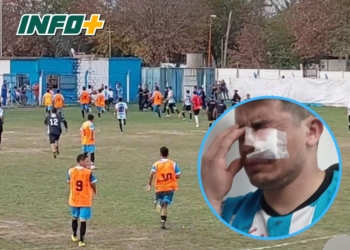 Otro escándalo en la Liga Sanlorencina: un jugador herido por un piedrazo